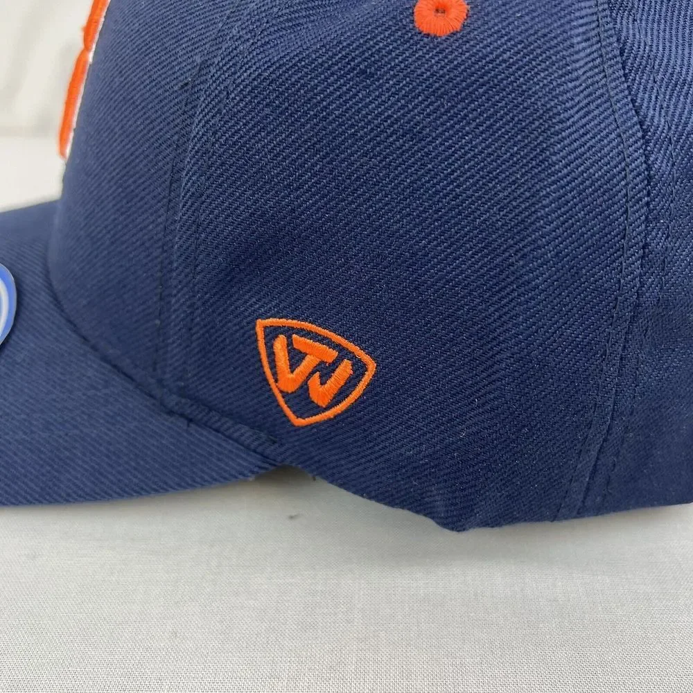 TEAM SYRACUSE UNIVERSITY Blue‎ w/ Orange Logo Adjustable BASEBALL HAT CAP